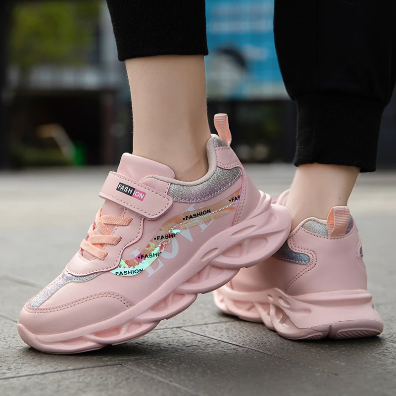 RUMDAX Spring New Kids Pu Leather Shoes Baby Girls Sport Sneakers Children Shoes Boys Fashion Casual Shoes Soft Brand Trainer