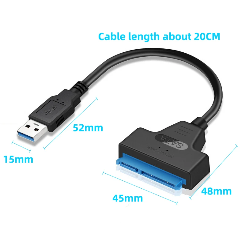 USB 3 0 SATA кабель к SSD HDD легкий привод 2 5 дюйма внешний мобильный жесткий диск