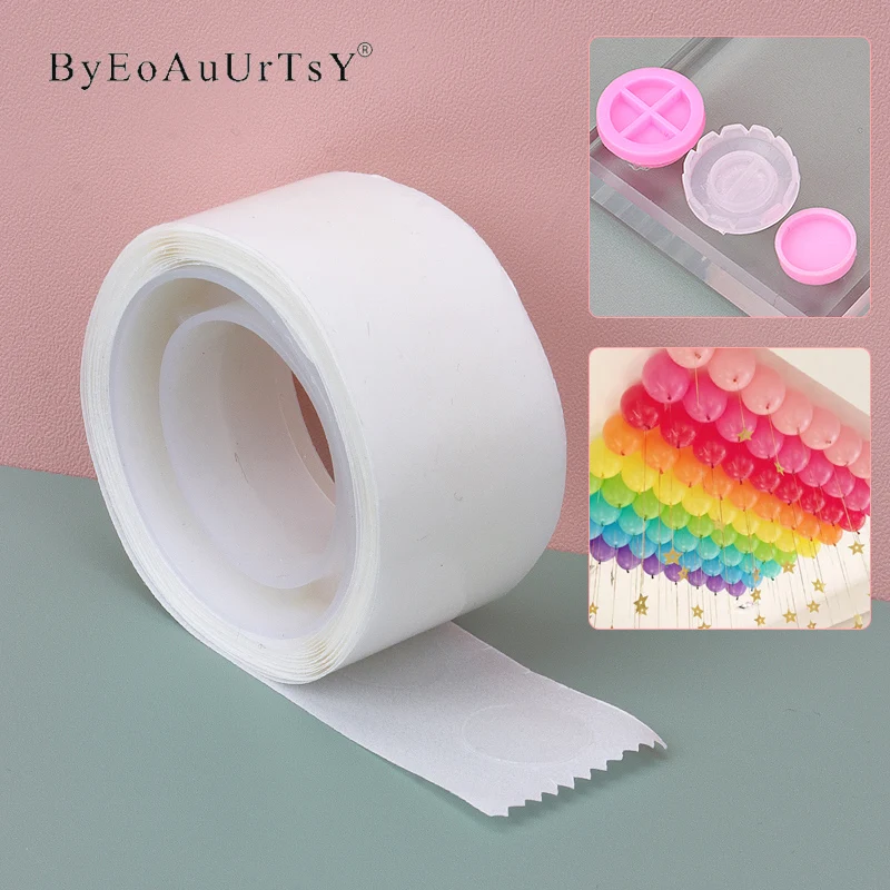 

Двухсторонняя клейкая лента, 5 рулонов, клей для воздушных шаров клейкая, для свадьбы, дня рождения, украшения, с фиксированным зажимом, в гор...