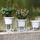 Прозрачный автоматическое впитывание воды с самостоятельным поливом гидропоники растения цветочный горшок плантатор для дома или офиса, декоративные
