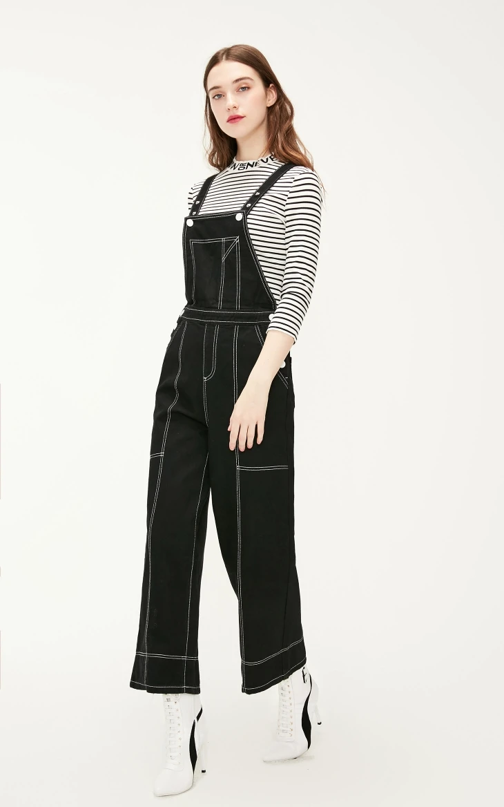 Vero Moda женские хлопковые широкие комбинезоны джинсы | 319164501