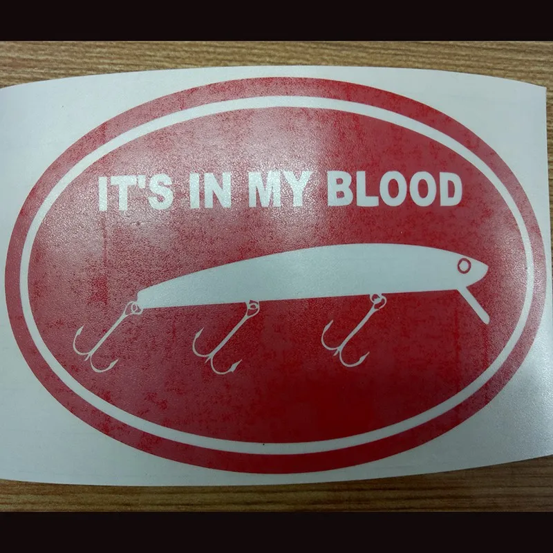 14 2 см * 9 3 это в моей крови автомобильный Стайлинг забавная рыболовная