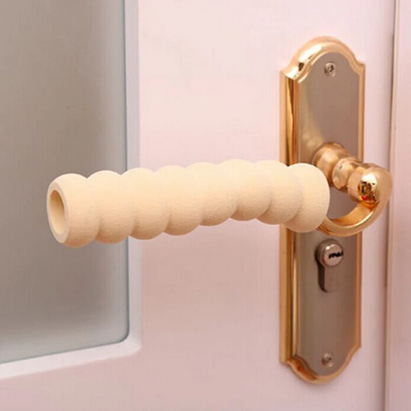 

Soft Elastic Door Handle Spiral Foam Cover Doorknob Guard Protector Anti-collision Door Stopper Safety Baby Children Protection