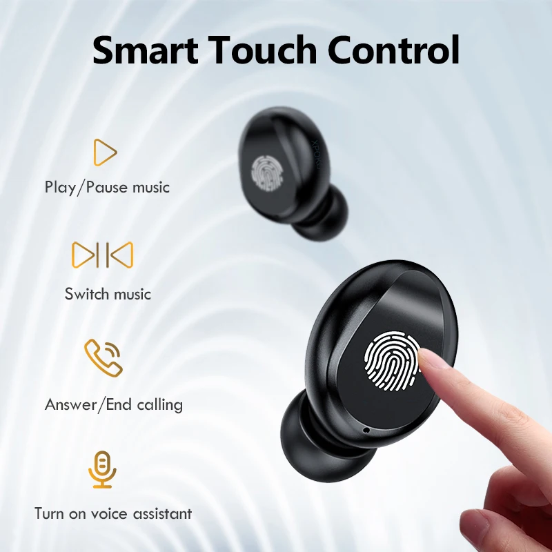 F9 Wireless Headphone Sport Bluetooth 5.1 Earphone Touch Mini TWS Earbuds Stereo Headset with 2000mAh Charging Case Power Bank |