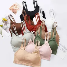Big Thread U back Sling Back Vest Womens Sports Without Steel ring Gathered Underwear Lingerie Lady Push Up Bra Comfortable