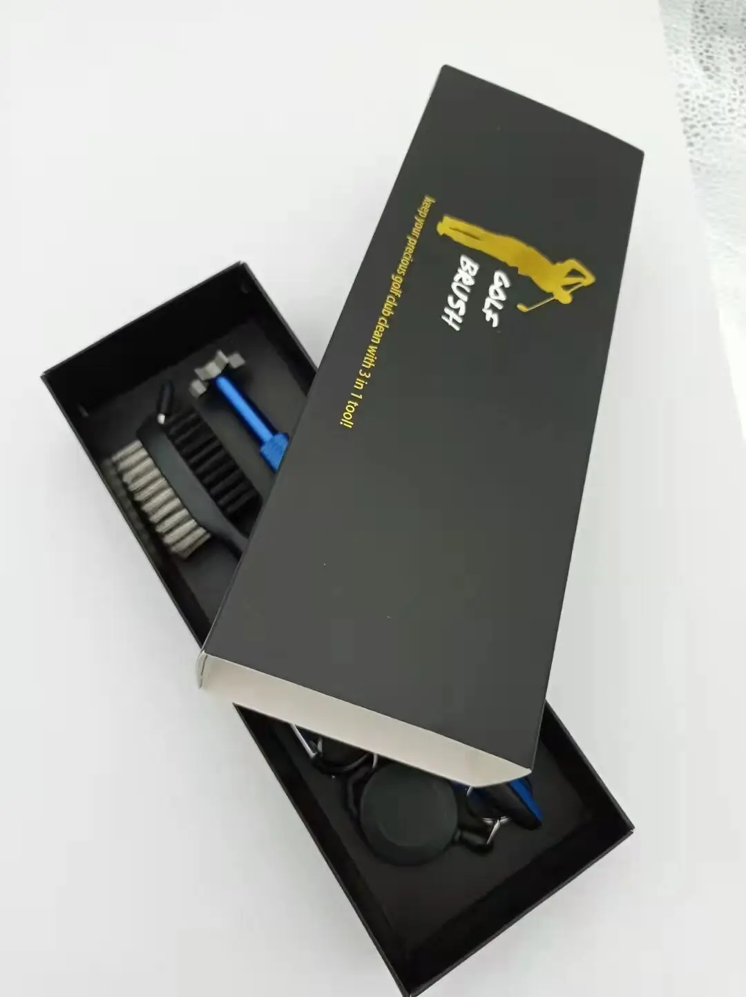 Golf Brush With 3 In 1 Tool Club Sharpener with Needle |