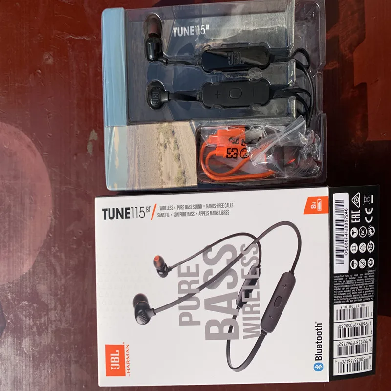 Беспроводные Bluetooth наушники JBL TUNE 115BT спортивные T115BT с басами звуковая скорость