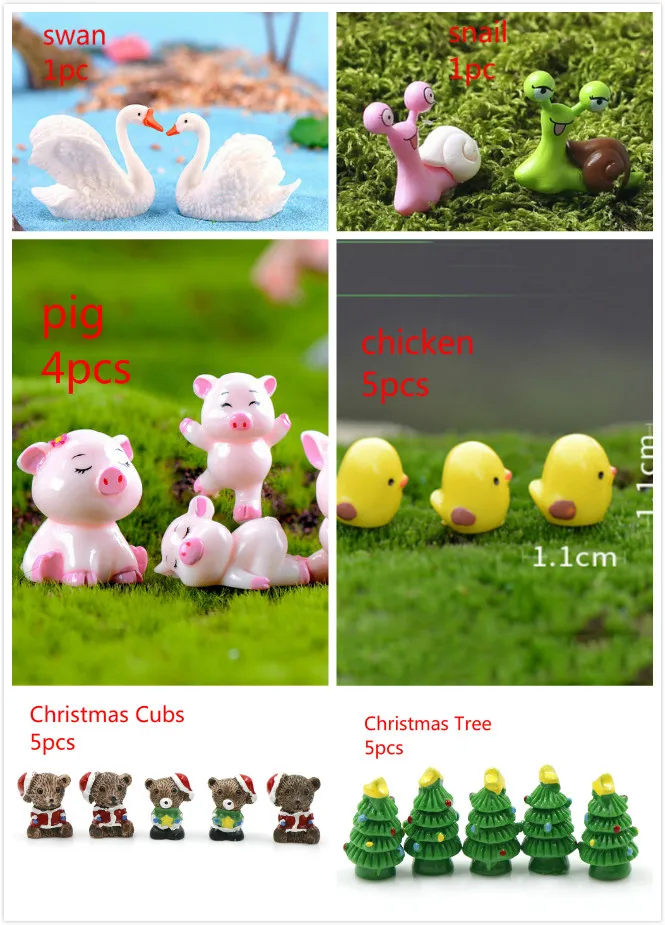 1/4/5 шт. миниатюрная Статуэтка для дома и сада|Статуэтки миниатюры| |