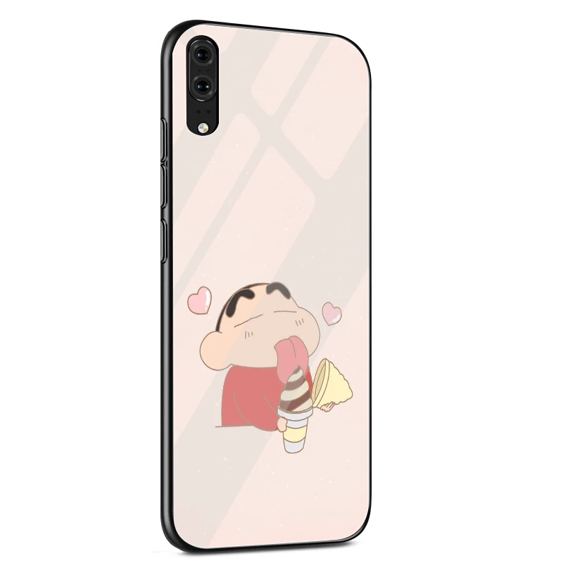 Стеклянный Чехол для мобильного телефона Huawei Mate Honor 8X 9 10 7A 0 P30 P0 P10 Lite Pro P Smart Cover Crayon