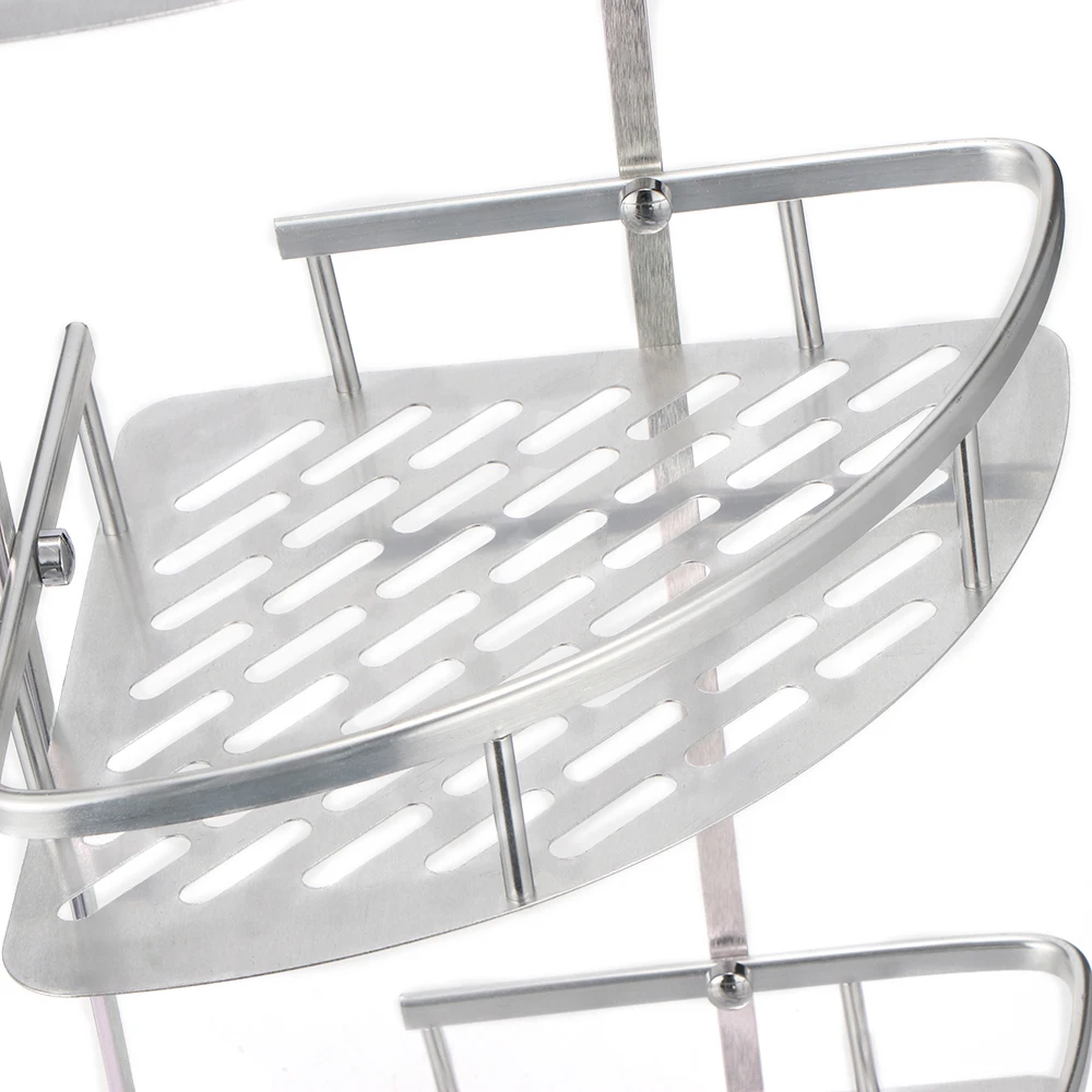 2/3 уровневая алюминиевая полка для ванной комнаты мыло душа косметические полки