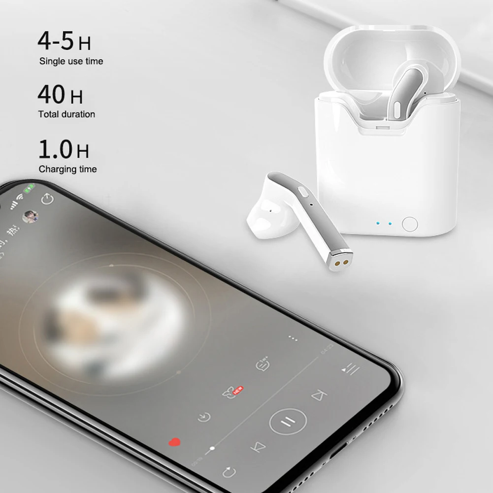 Bluetooth 5 0 Беспроводной наушники гарнитура вкладыши TWS с мини стерео зарядный