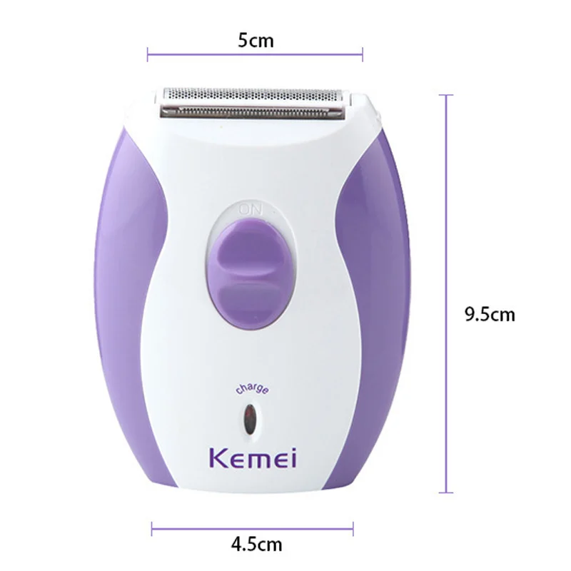 Kemei Face Shaver for Women Mini Electric Hair Remover Bikini Body Portable Rechargeable Travel Painless Epilator | Бытовая техника