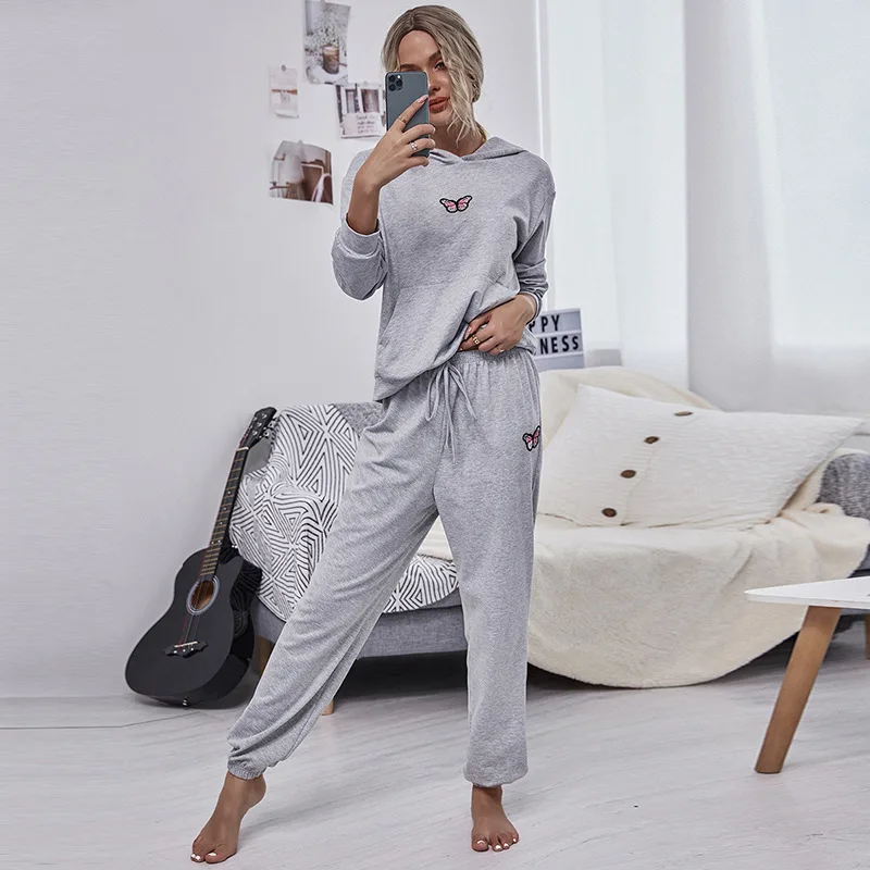 Autumn Women's Sets Sportswear Elegant Pant Female Casual Outfits Jogger Sports Suit Tracksuit Womens Sweatsuit Hoodie | Женская
