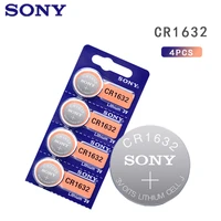 4pcs sony cr1632 button battery lithium coin cell batteries 3v lm1632 br1632 ecr1632 cr 1632 for electronic watch toy