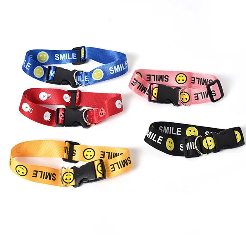 Ошейник для собак модный базовый нейлоновый ошейник с быстрой пряжкой поводок