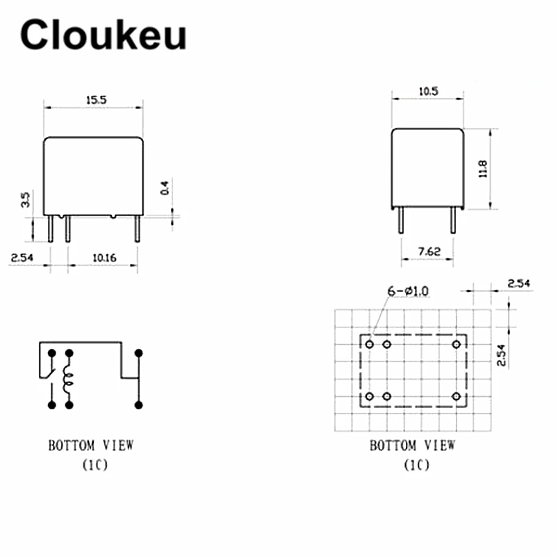 Реле DIP6 HK4100F- DC3V DC5V DC9V DC12V DC24V -SHG 3В 5В 9В 12В 24В 3A | Обустройство дома