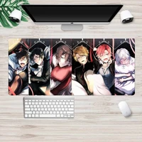 bungou stray dogs locking edge mouse pad game xl large gamer keyboard pc desk mat takuo computer tablet mouse mat