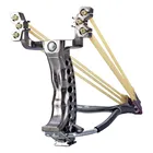 Рогатка охотничья пластиковая, с резиновой лентой, из искусственной кожи