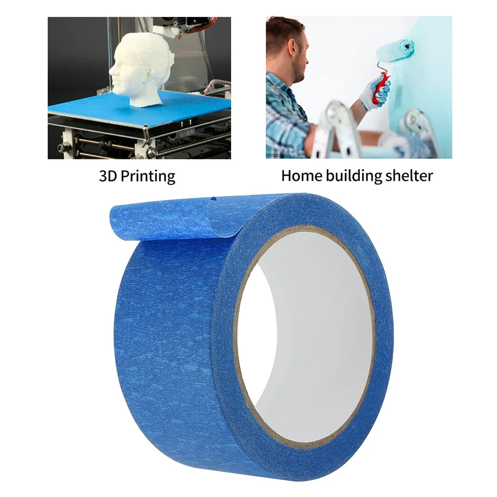 

Blue Painters Heat Tape 48mm*30m 3D Printers Parts Resistant High Temperature Polyimide Adhesive Part Heated Bed Protect Heating