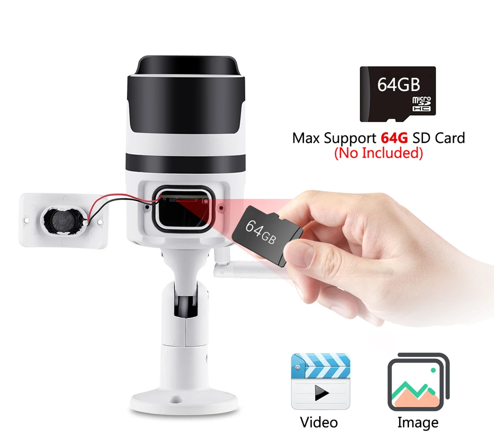 MISECU H.265 1080P wifi IP камера AI обнаружения человека двухстороннее аудио Открытый P2P Полный Цвет ночного видения P2P 2.0MP беспроводной проводной