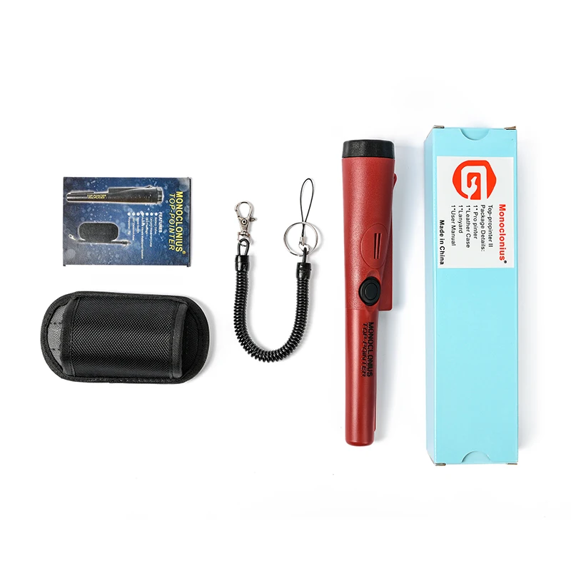 8cm detection Red TIANXUN Профессиональный GP Pro Указатель металлоискатель ручной контактный указатель металлоискатель водонепроницаемый pinpointer для монет золото - Цвет: 8cm detection Red