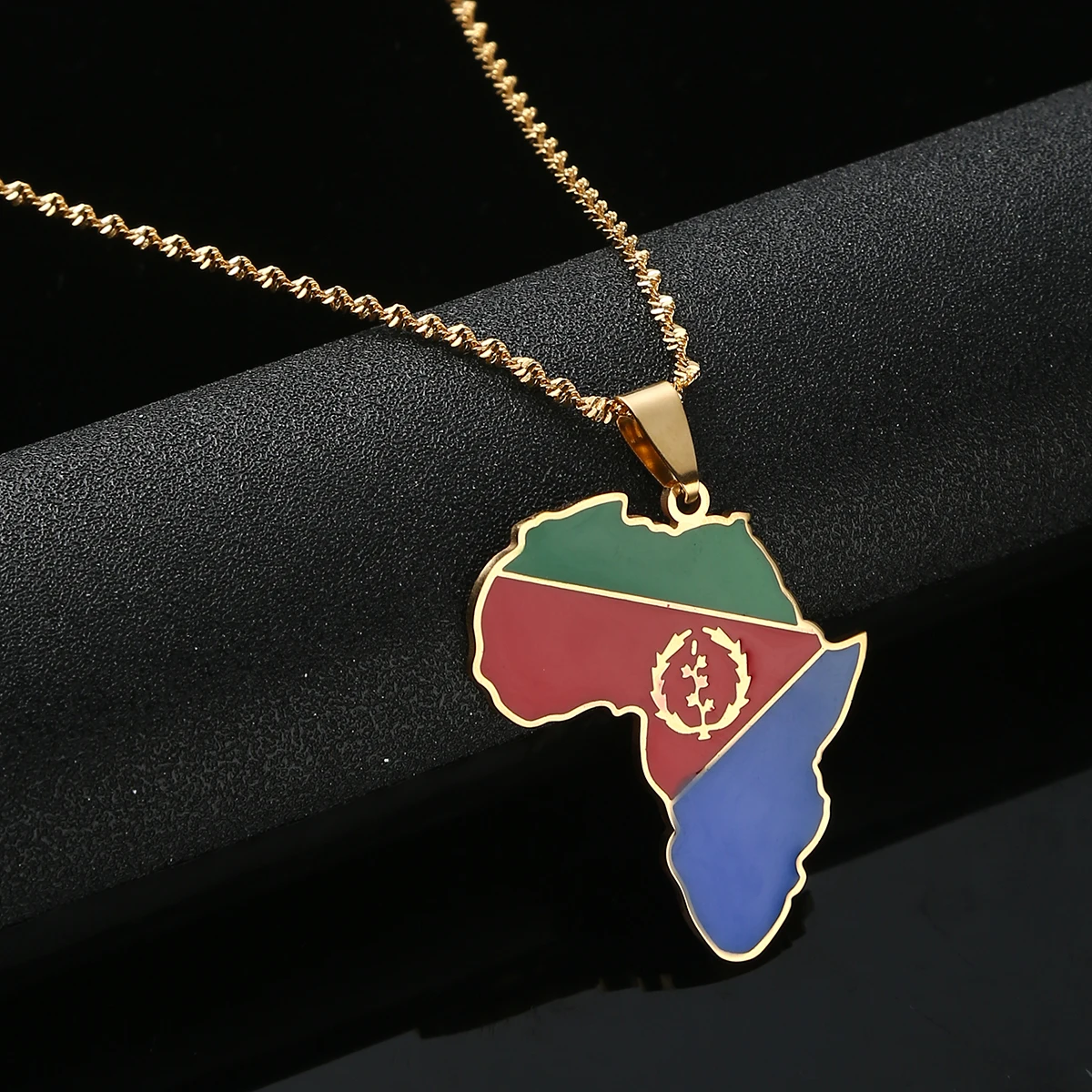 Карта Эритреи тонкие ожерелья для женщин и девушек ювелирные изделия золотого