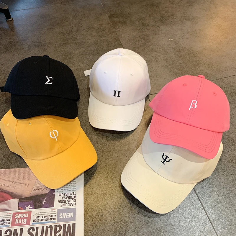Кепка с буквенной вышивкой Детская летняя универсальная бейсболка в Корейском