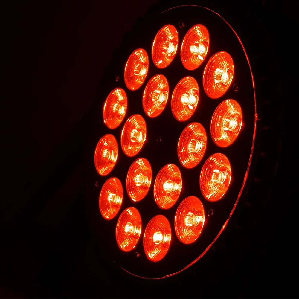 8 шт./18x18 Вт RGBWA УФ светодиодные прожекторы Par 4 в 1/6 1 литой алюминий DMX 512