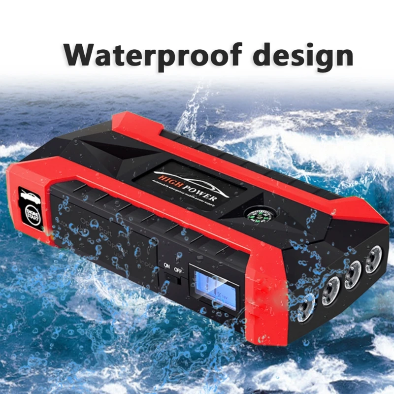 

89800mAh 4 USB Portable Car Jump Starter Pack Booster Charger Battery Power Bank