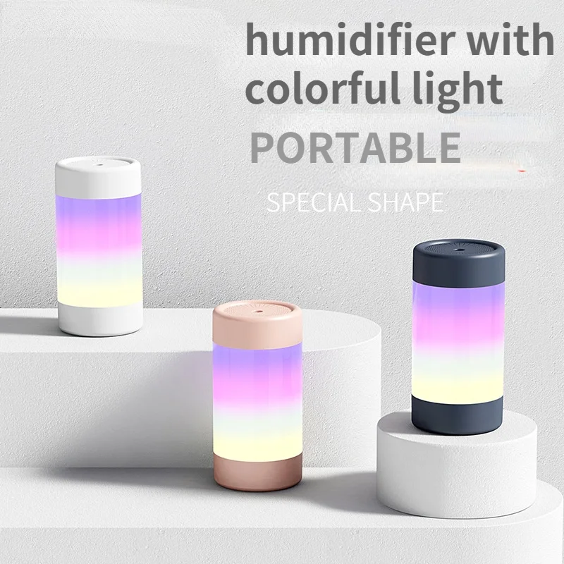 

New Air Humidifier Mini USB Portable Home Car Rechargeable Ultrasonic Aroma Diffuser Small Bedroom Vaporizer Nightlight