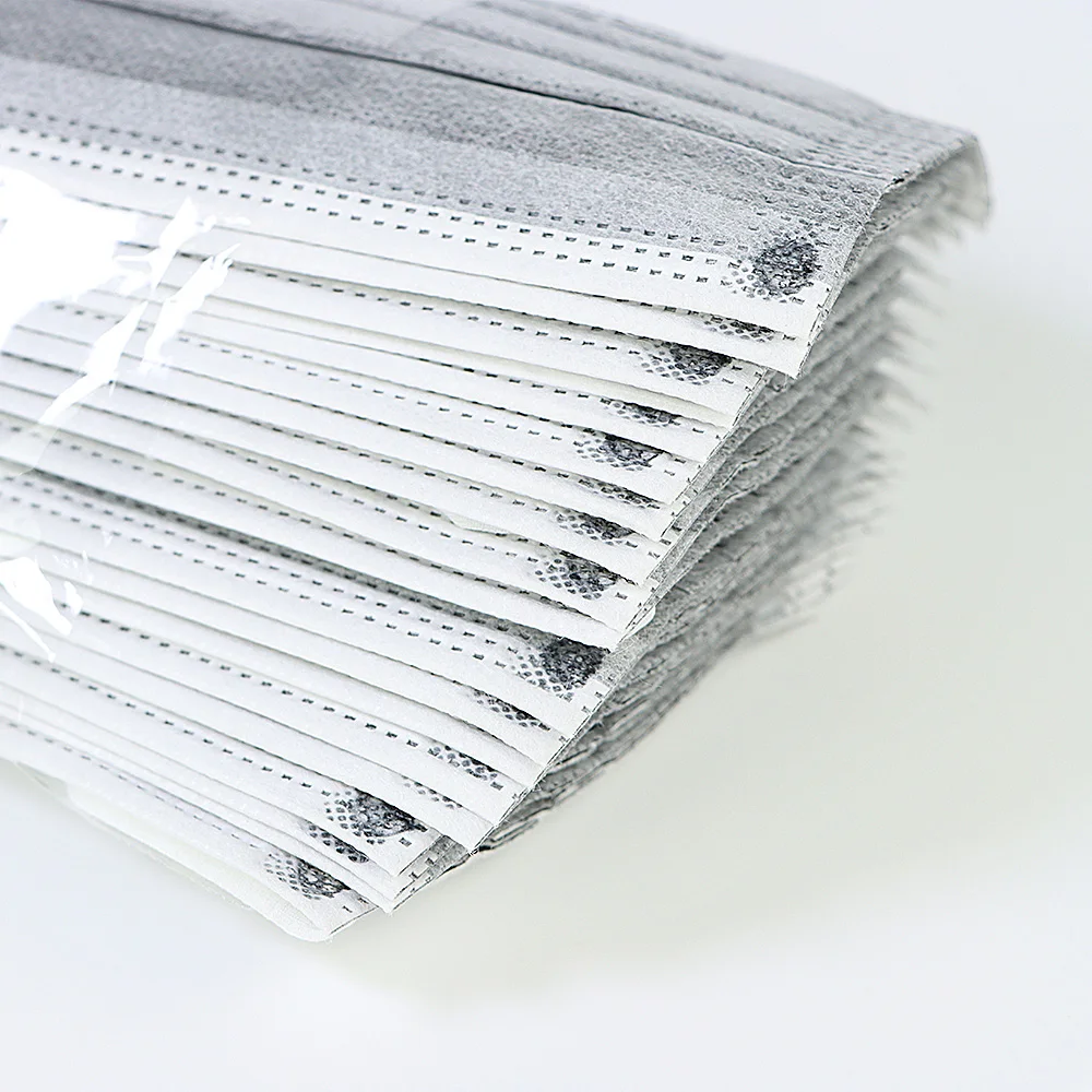 Маска одноразовая не тканевая серая 5 слоев KN95 с фильтром для рта, лица, дыхательных путей, против пыли и с ушными петлями