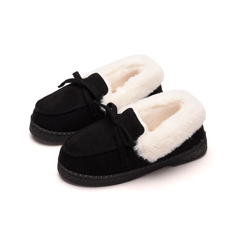 

High Quality Soft Warm Indoor Shoes Women Thick Fur Plush Women Slippers Winter Faux Suede Anti Skid Home Slippers Cotton Shoes