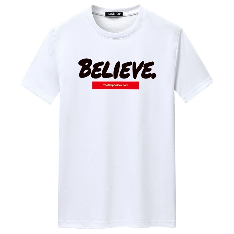 

2021 summer new men's O-neck short-sleeved men's letter printing T-shirt loose and breathable 60 cotton short-sleeved