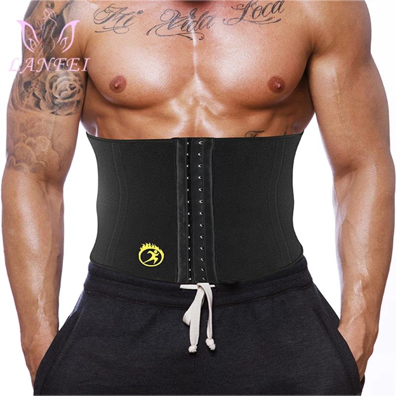 

LANFEI Body Shaper Waist Trainer Slimming Shapewear Men Neoprene Sauan Sweat Weight Loss Belt Gym Fitness Modeling Strap Corset