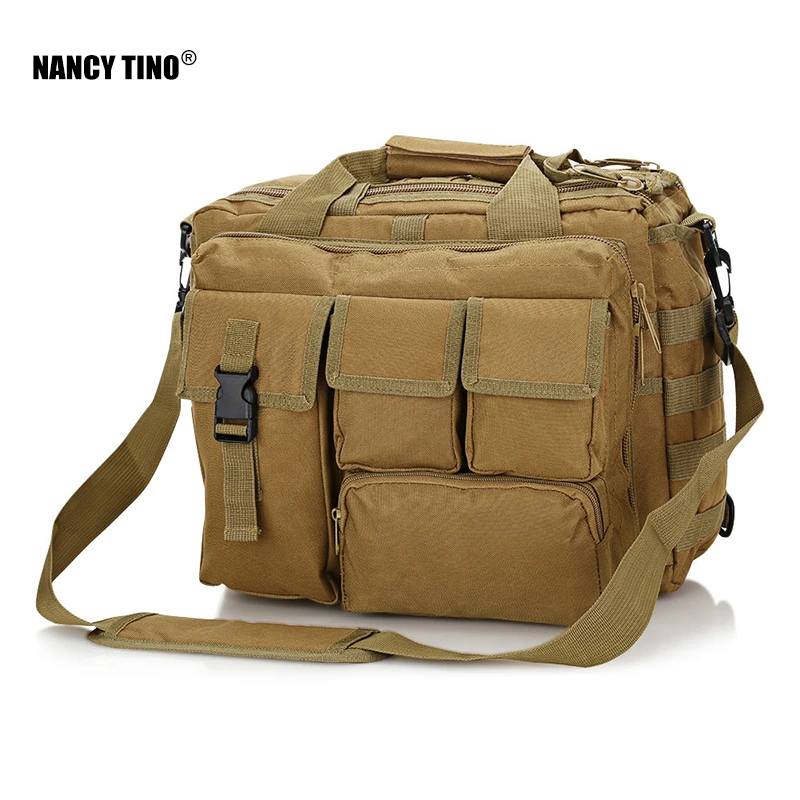 

NANCY TINO Military Backpack Tactical Nylon Messenger Shoulder Bag Laptop Handbag Briefcase Outdoor Multifunction Climbing Bag