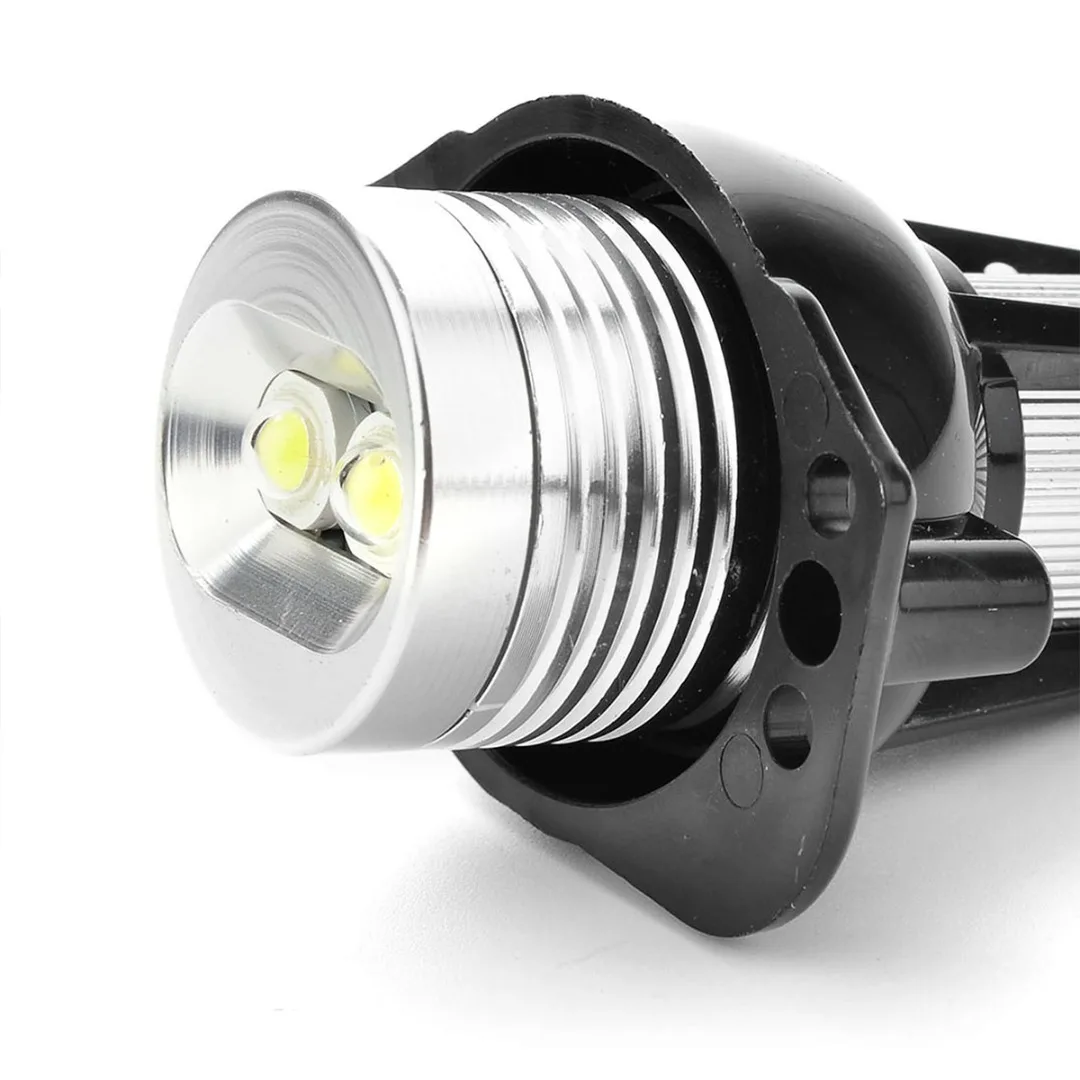 

For BMW E90 E91 3 Series 1 Pair New Angel Eye Halo Ring LED Light 12V 6W Marker Bulb White Auto Lamp Bulb Kit