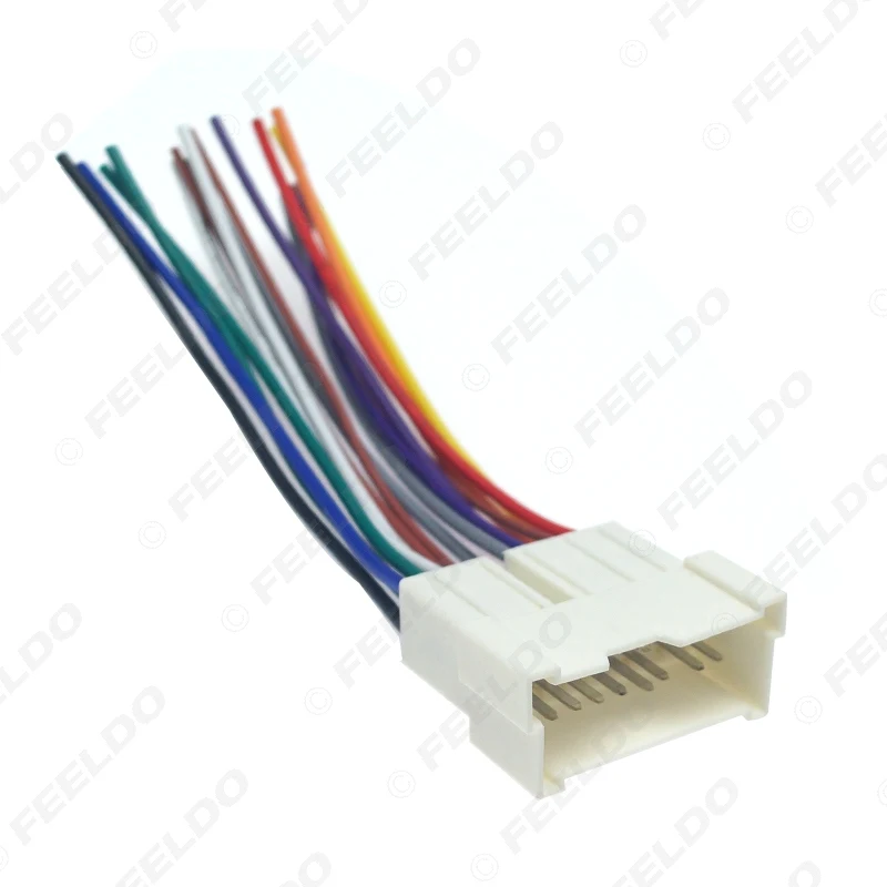 FEELDO 10 шт. автомобильный OEM аудио стерео жгут проводов адаптер для Hyundai/KIA (01 ~ 05)