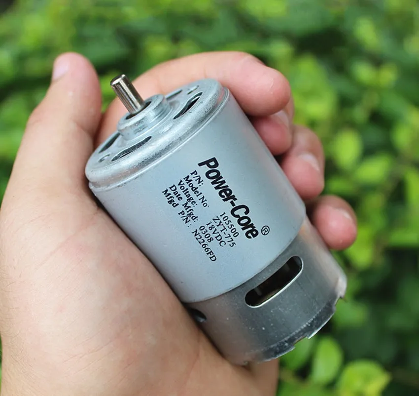 DC 12 V-24 V ZYT-775 двойной шариковый подшипник высокоскоростной двигатель постоянного тока с высоким крутящим моментом