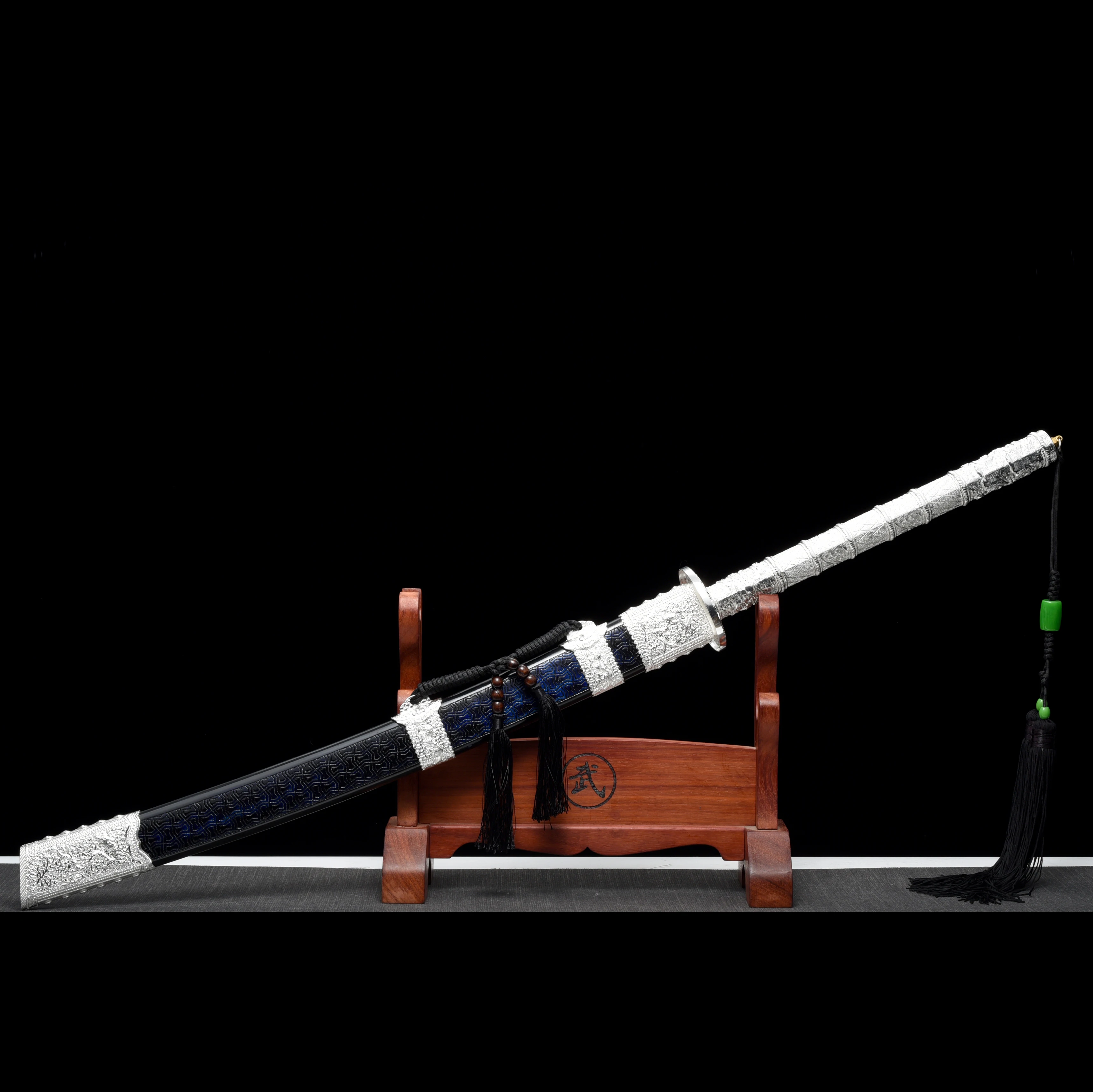 

Катана ручной работы, полностью металлическая ручка Tang, японский самурайский меч 1060, Высокоуглеродистая сталь