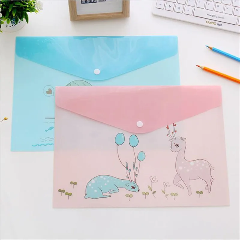 Корейская папка для файлов DL A4 из ПВХ полупрозрачная сумка материала с