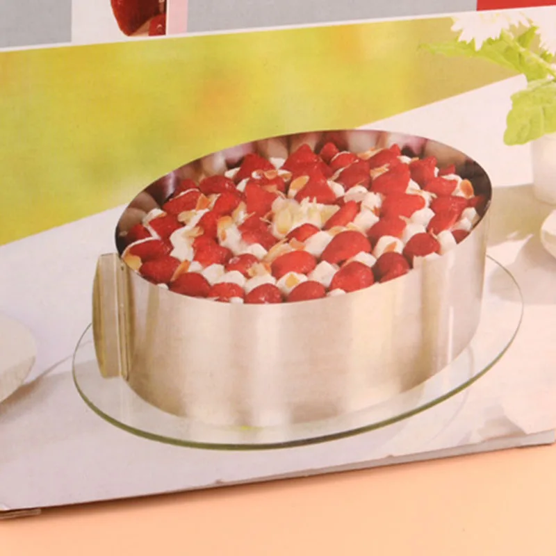 Форма для торта выдвижной из нержавеющей стали круглый мусс кольцо выпечки набор