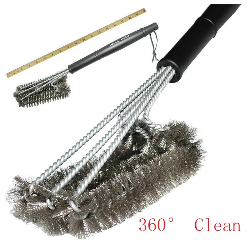 High quality Grilling Brush clean Stainless Steel Brushess Cleanin bbq Accessories Best cleaner barbecue | Дом и сад