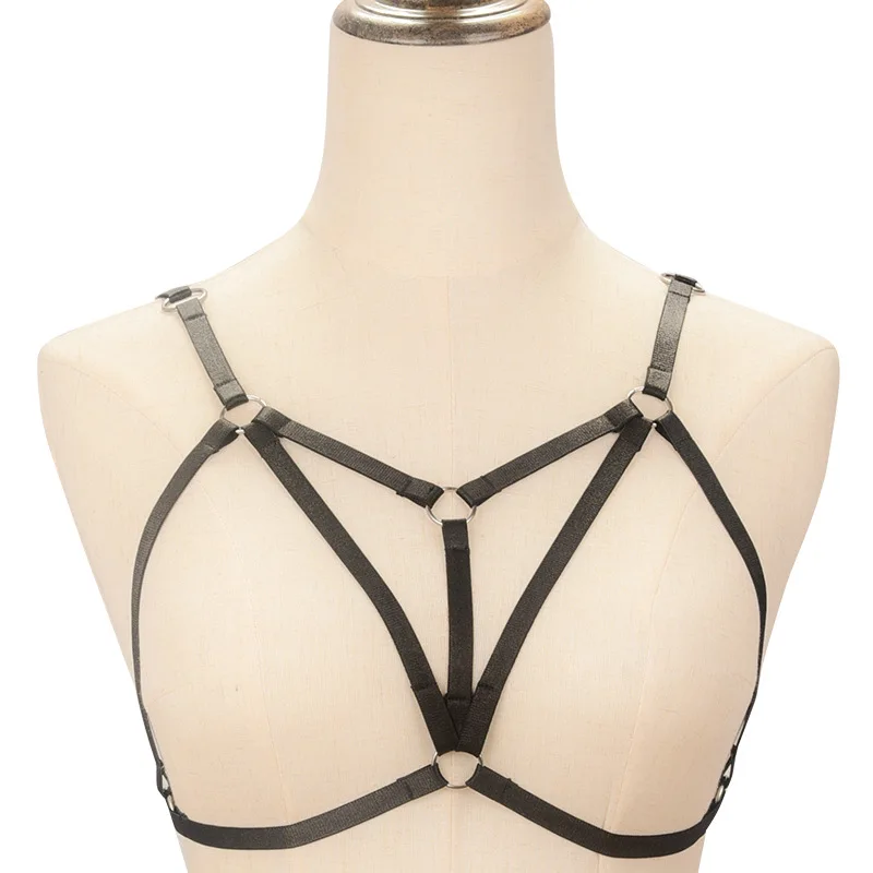 2019 sexy strap elastic bra set lingerie nightclub doll for sex student Christmas erotic good chain |