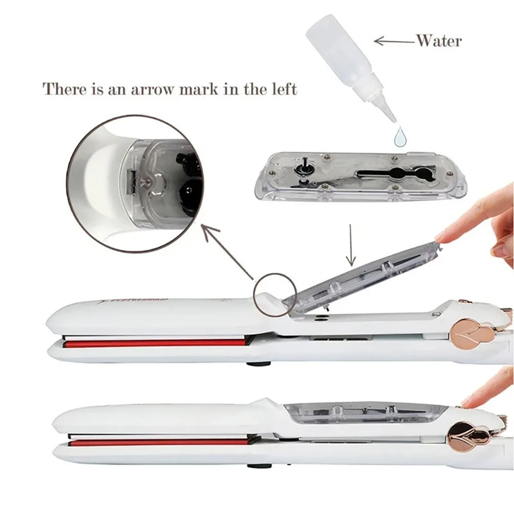 Инфракрасный паровой выпрямитель для волос салон 2 дюймов широкая пластина утюга