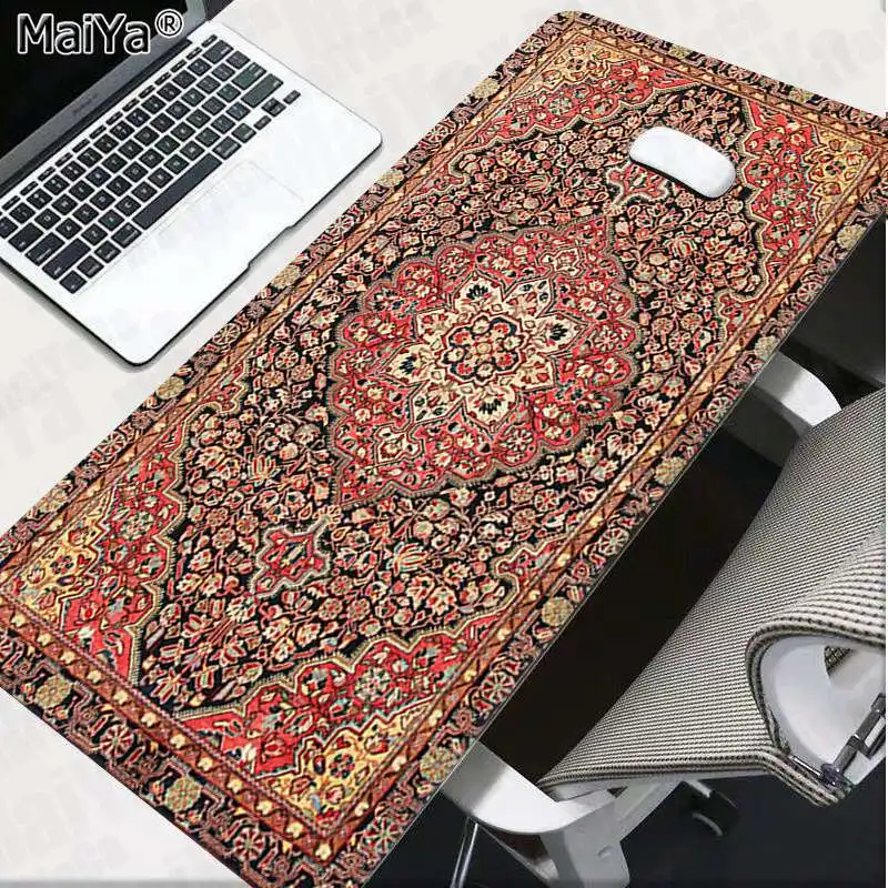 maiya slip pc persian mini woven rug mat gaming player desk laptop rubber mouse mat free shipping large mouse pad keyboards mat free global shipping