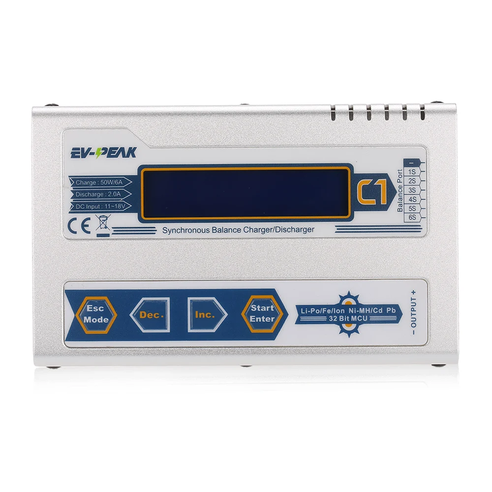 C1 50W 6A 1 6S DC11.0V 18.0V зарядное устройство с JST_XH плата адаптера T разъем для LiPo LiFe NiMH NiCd