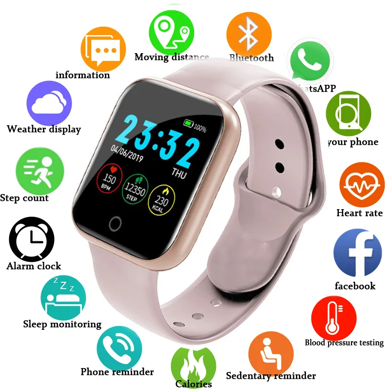 

I5 Fit pro Smart Watch Men Women Wristwatch Fitness Traker Heart Rate Blood Pressure Monitor Smartwatch For Children Alarm Clock