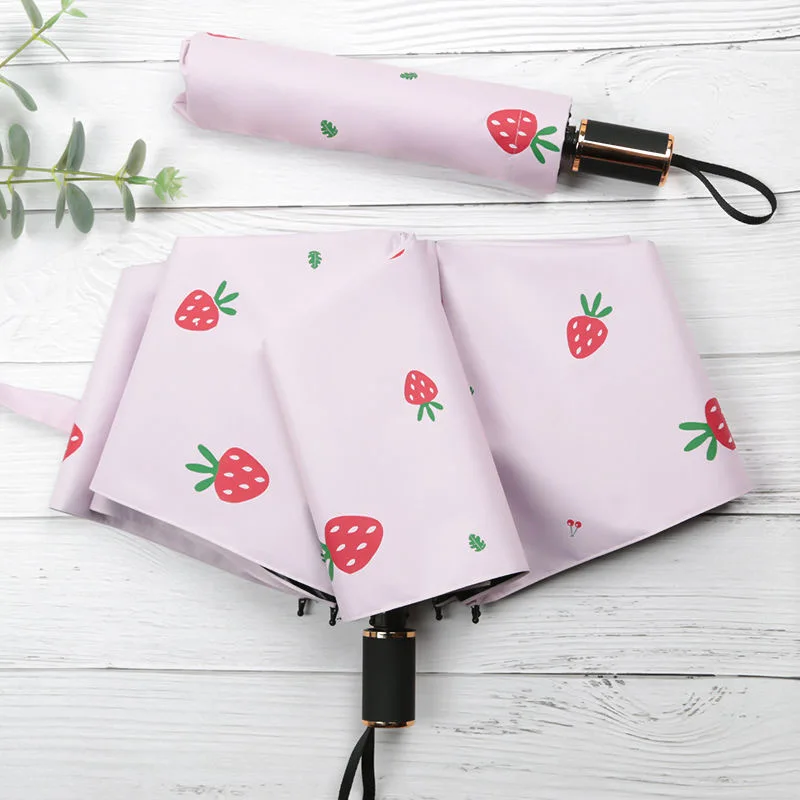 Автоматический зонт двойного назначения для солнечных лучей и дождя складной от