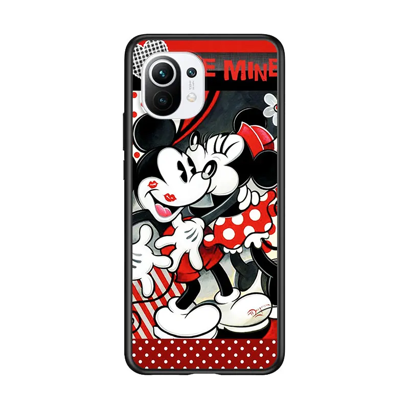 

Mickey Minnie in London for Xiaomi Mi 11 10T Note 10 Ultra 5G 9 9T SE 8 A3 A2 A1 6X Pro Play F1 Lite 5G Black Phone Case