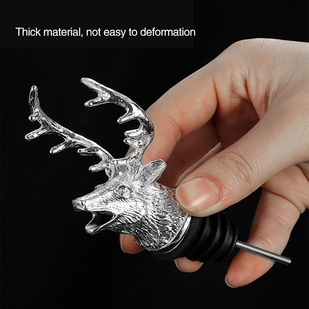 Столовая посуда цинковый сплав насадка для вина в виде оленя уникальные пробки